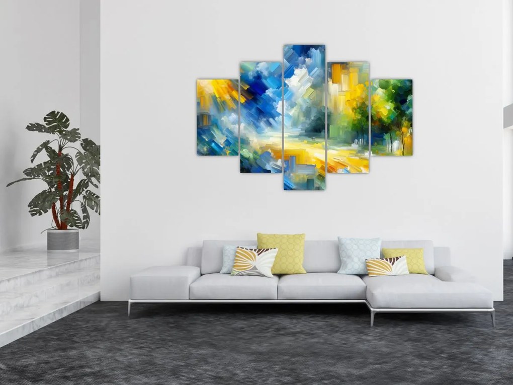 Tablou - Zi însorită abstractă (150x105 cm)
