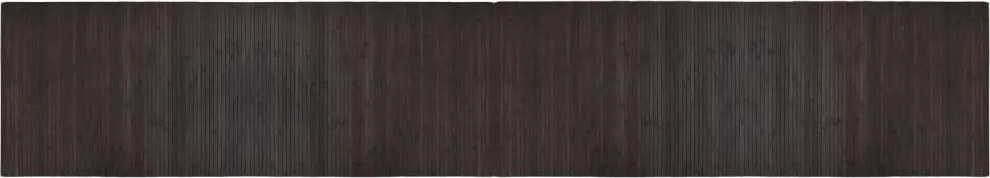 vidaXL Covor dreptunghiular, maro închis, 70x400 cm, bambus