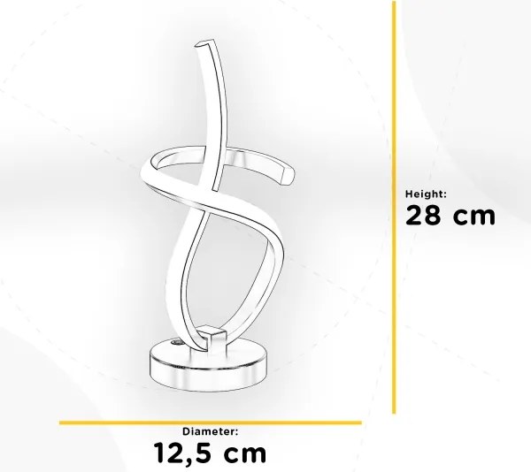 Lampă LED de masă ONLI KIRA LED/10W/230V 4000K 28 cm auriu