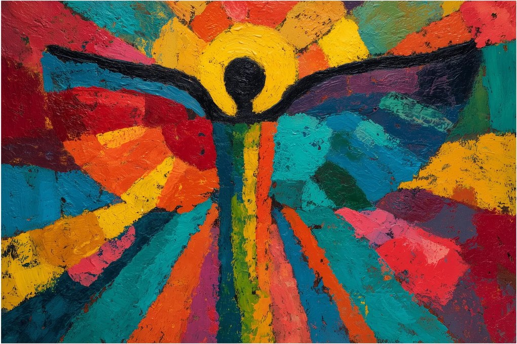 Tablou - Înger pictat (90x60 cm)