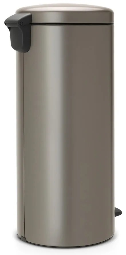 Coș de gunoi gri cu pedală din oțel 30 l NewIcon – Brabantia