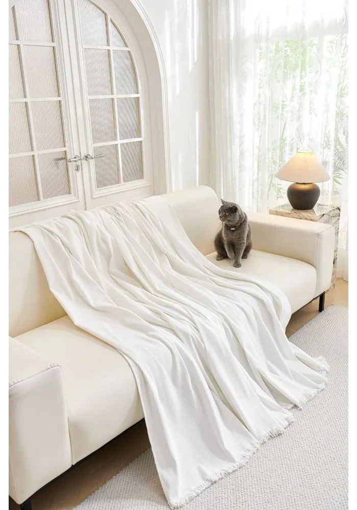 Husă albă pentru canapea cu 3 locuri Talo – Filumi