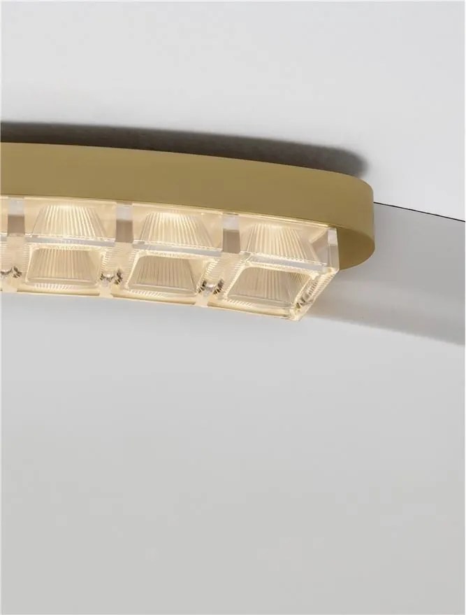 Plafoniera circulara aluminiu auriu GREAMY D-65cm