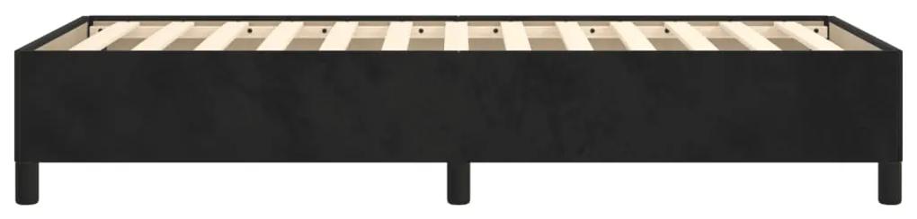 Cadru de pat, negru, 80x200 cm, catifea Negru, 35 cm, 80 x 200 cm