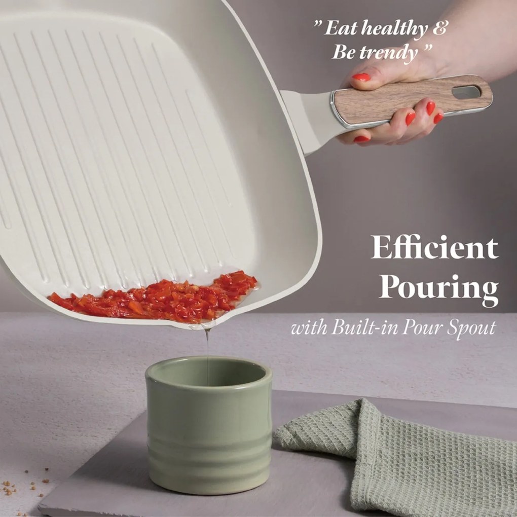 Set tigai 4 piese Sahara Nordic Berlinger Haus BH 8323, crem, cu acoperire antiaderenta titanPro