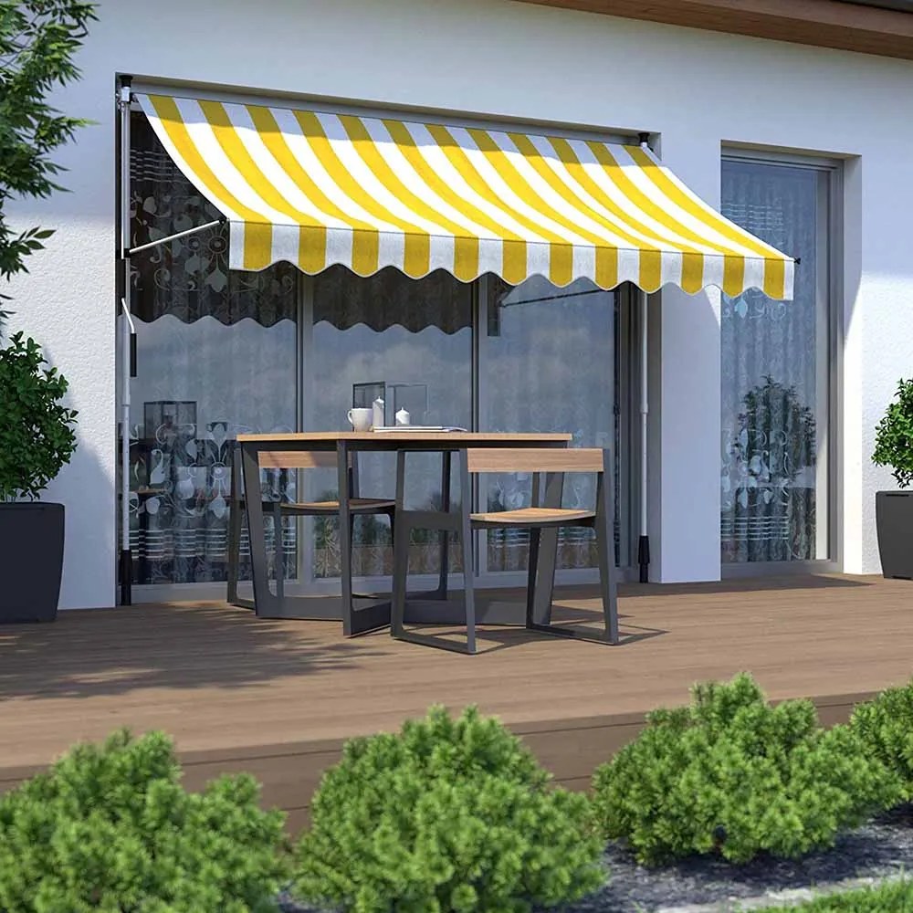 Copertina retractabila in diferite dimensiuni si culori-cu dungi galbene-200x120 cm