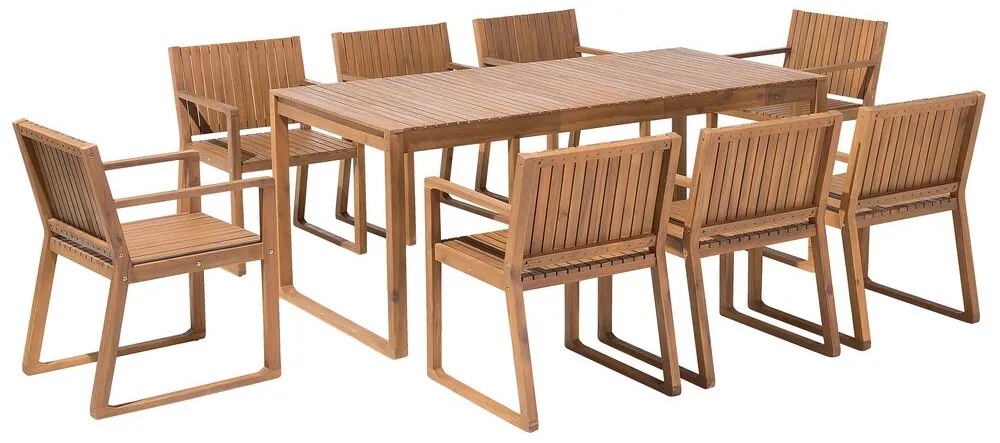 Set mobilier de grădină Saffiya (lemn salcâm deschis) . 1075796