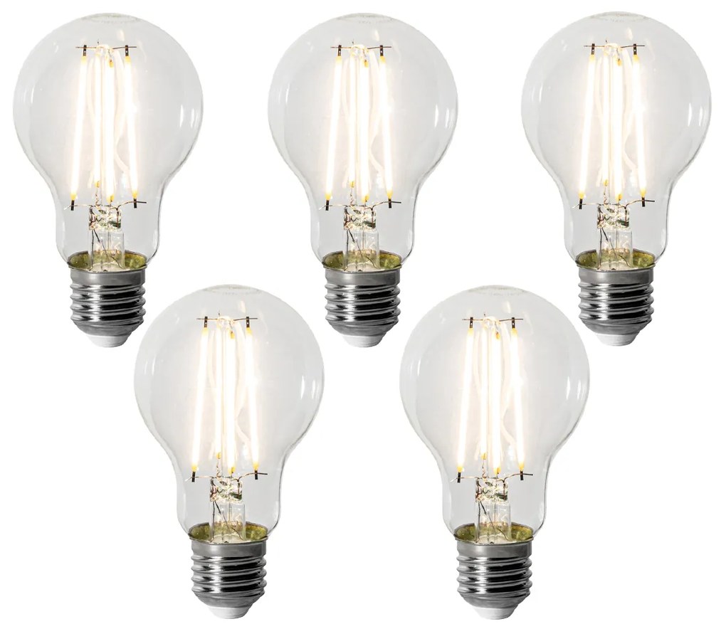 Set 5 becuri E27 dimbare LED lamp A60 8W 900 lm 3000K