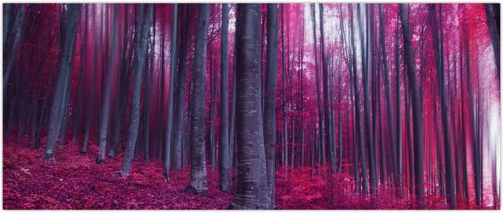 Tablou - Pădurea roz (120x50 cm)