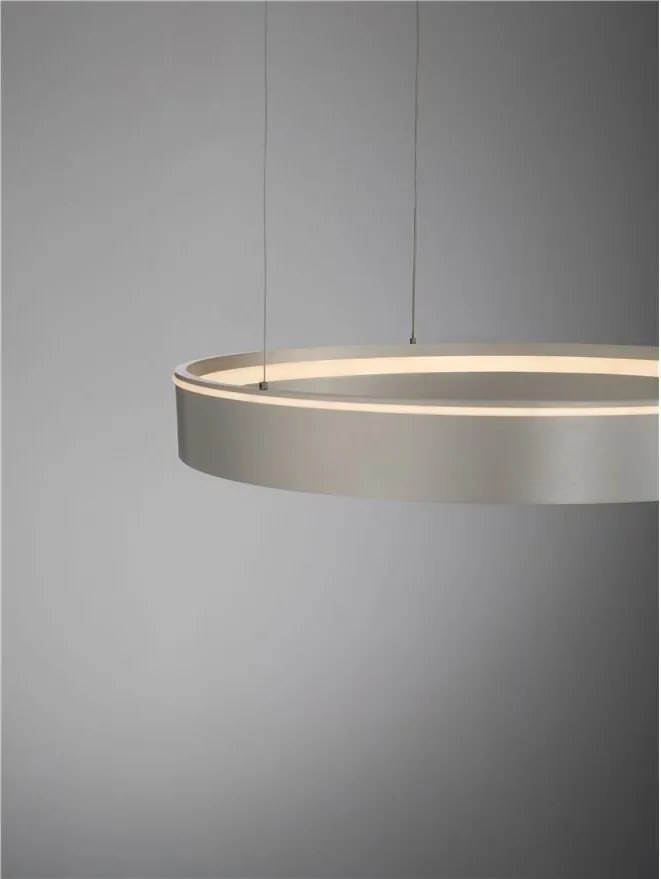 Lustra LED design circular OLIVIA nickel D-78cm
