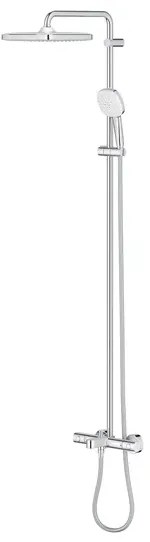 Coloana de dus cu termostat Grohe Tempesta 250 Cube finisaj crom lucios