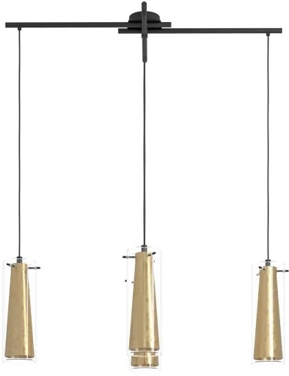 Lustră pe cablu Eglo 79344 PINTO GOLD 4xE27/40W/230V auriu