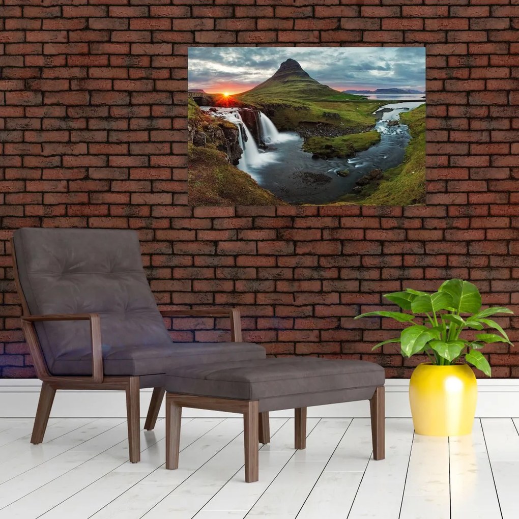 Tablou - Kirkjufell la apus (90x60 cm)