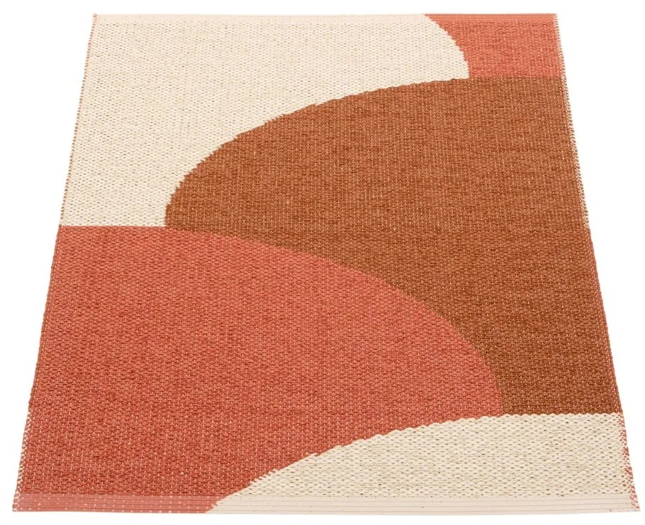 Covor pentru exterior și interior cărămiziu 70x90 cm Hill Brick Rust – Pappelina