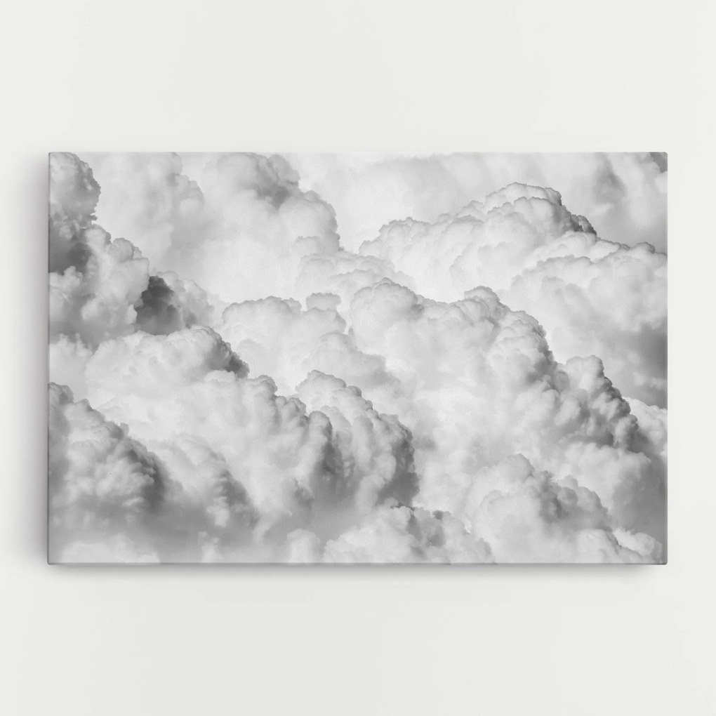 Tablou Canvas, 70x100cm, Dormitor si Living, Peisaje, Nori, Grey Cloudy Sky