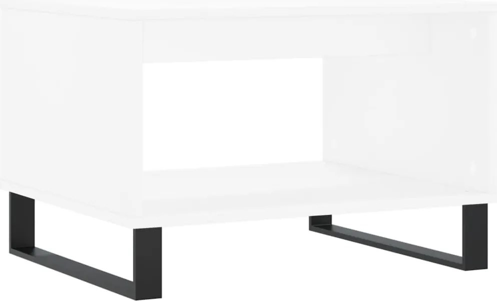 vidaXL Măsuță de cafea, alb, 60x50x40 cm, lemn compozit