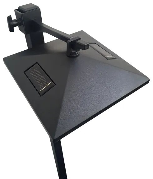 Lampă LED solară de exterior 3 în 1 LED/1,2V 200 mAh IP44 negru