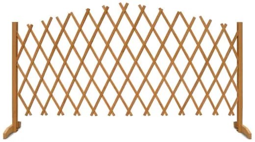 Deuba Gard cu zabrele de gradina 200x107 cm - natural
