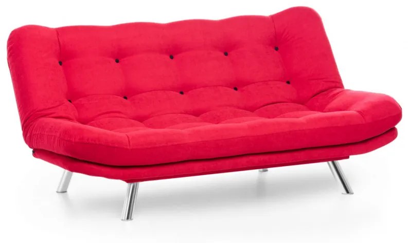 Canapea Extensibilă cu 3 Locuri Misa Sofabed, Rosu