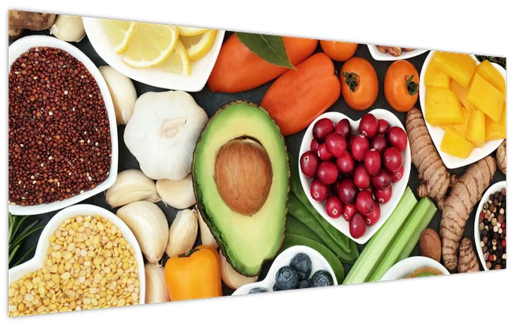 Tablou - Alimente sănătoase (120x50 cm)