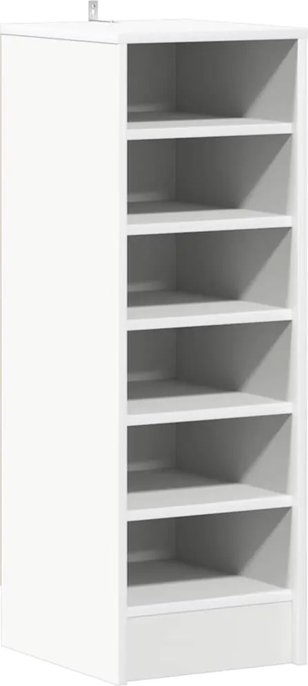 vidaXL Pantofar, alb, 31,5x35x90 cm, PAL