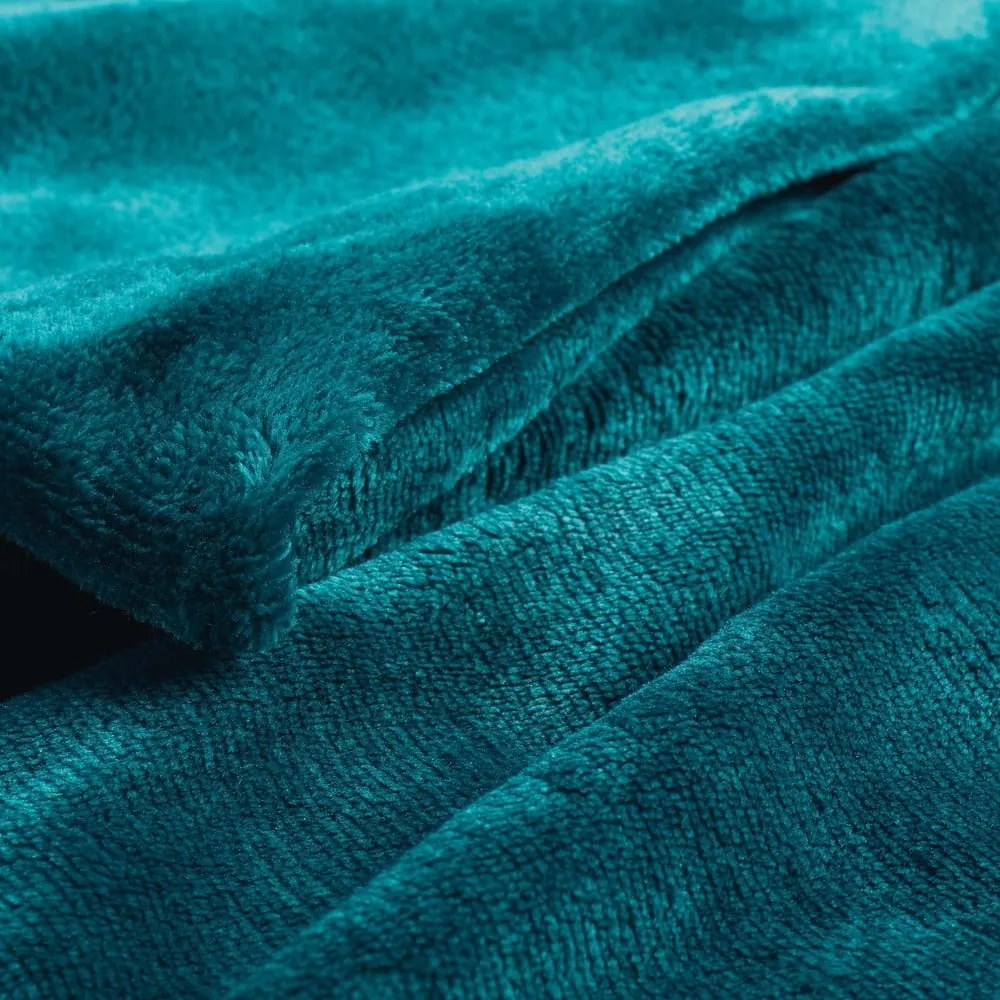 Pătură albastră din microflanel 125x150 cm Flanou – douceur d'intérieur