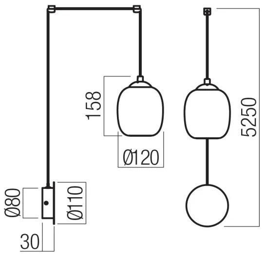 Redo 01-3484 - Lampă de perete LED KHADI, 6W, 230V, CRI90, Ø12 cm, negru/fumuriu