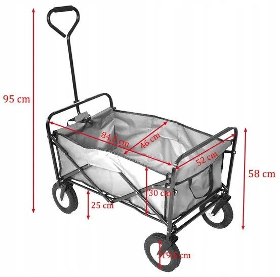 ShopJK CĂRUCIOR PLIABIL 145L - VERDE