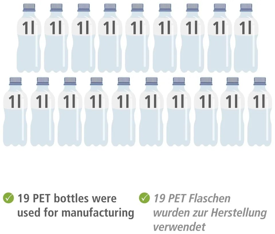 Coș de rufe din material textil 105 l Trio Ecori – Wenko