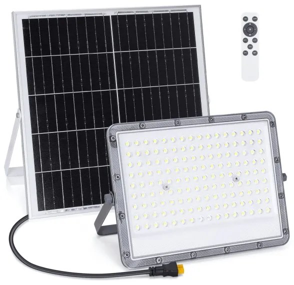 Aigostar - Proiector solar LED reglabil 200W/3,2V IP65 cu telecomandă