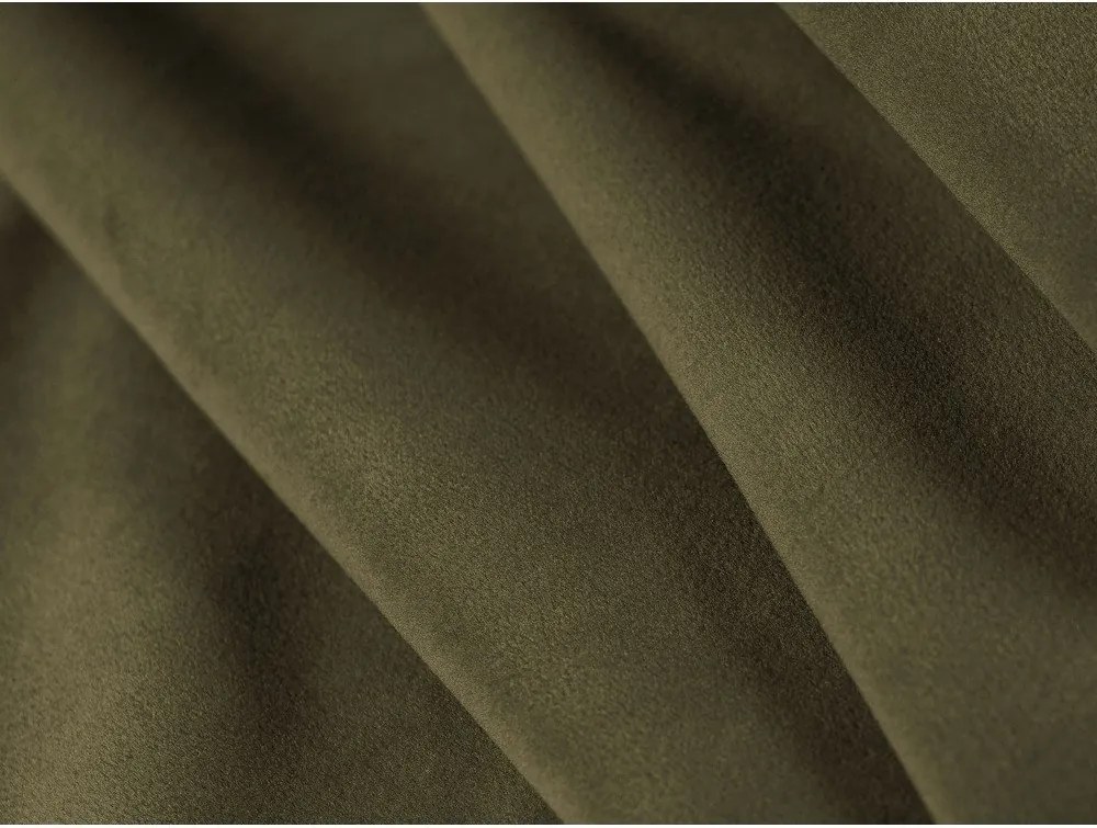 Pat matrimonial verde tapițat cu spațiu de depozitare cu somieră 140x200 cm Eric – Micadoni