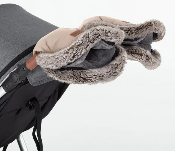 SET sac pentru cărucior 4 în 1 PETITE&MARS ARCTIC + mănuși pentru cărucior Rose Petal