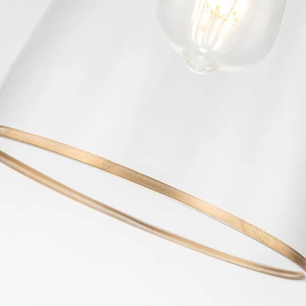 Lustră Quoizel STARING-MP-DG-CLEAR STARING 1xE27/40W/230V d. 18,4 cm auriu/transparent