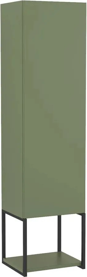 Dulap tip coloana pe pardoseala gri Krofam e-LOV 130 cm