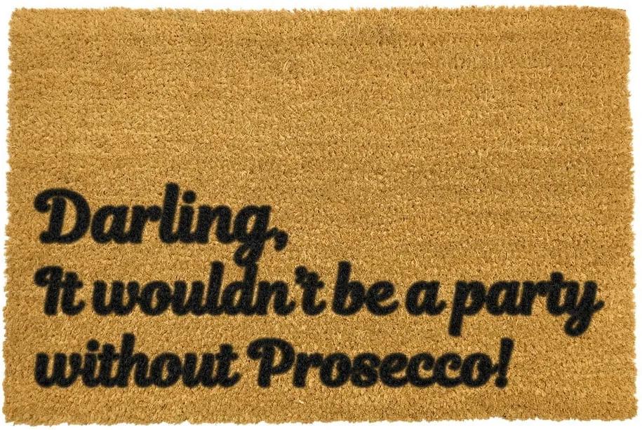Covoraș intrare din fibre de cocos Artsy Doormats Darling Prosecco, 40 x 60 cm