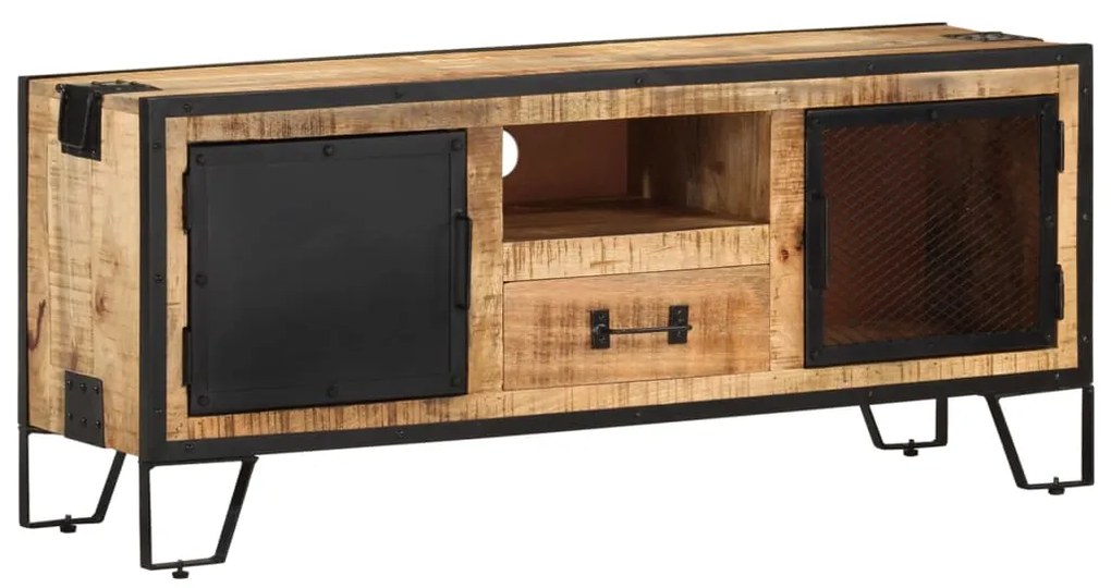 vidaXL Comodă TV, 110x31x46, lemn de mango nefinisat