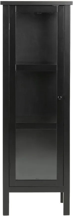 Vitrină Actona Eton, înălțime 136,5 cm, negru