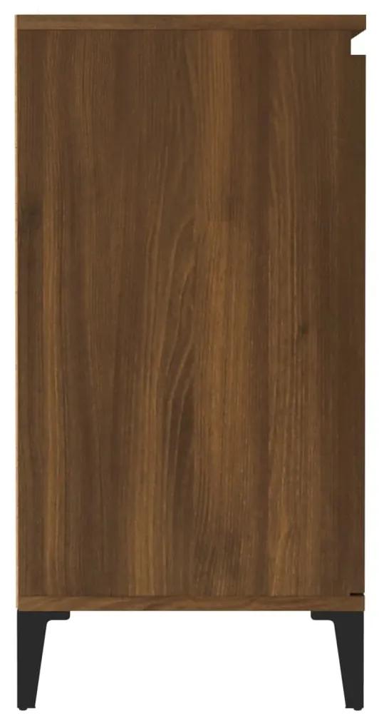 Servanta, stejar maro, 60x35x70 cm, lemn prelucrat 1, Stejar brun