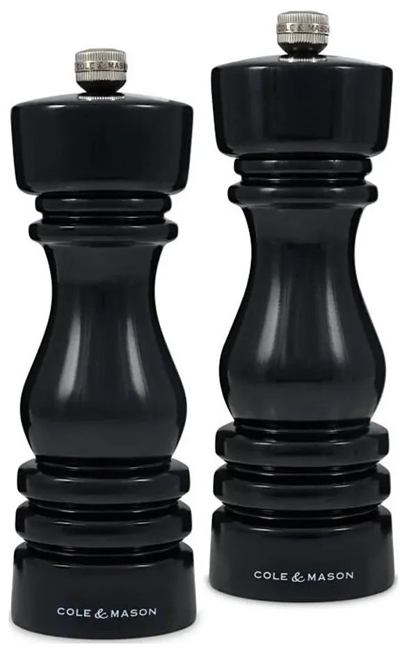 Set de râșnițe pentru sare și piper Cole&Mason LONDON 2 buc. 18 cm fag/negru