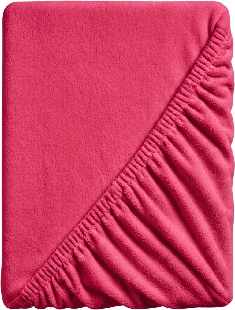 Cearsaf Cocolino microplus cu elastic SOFT 90x200 cm rosu
