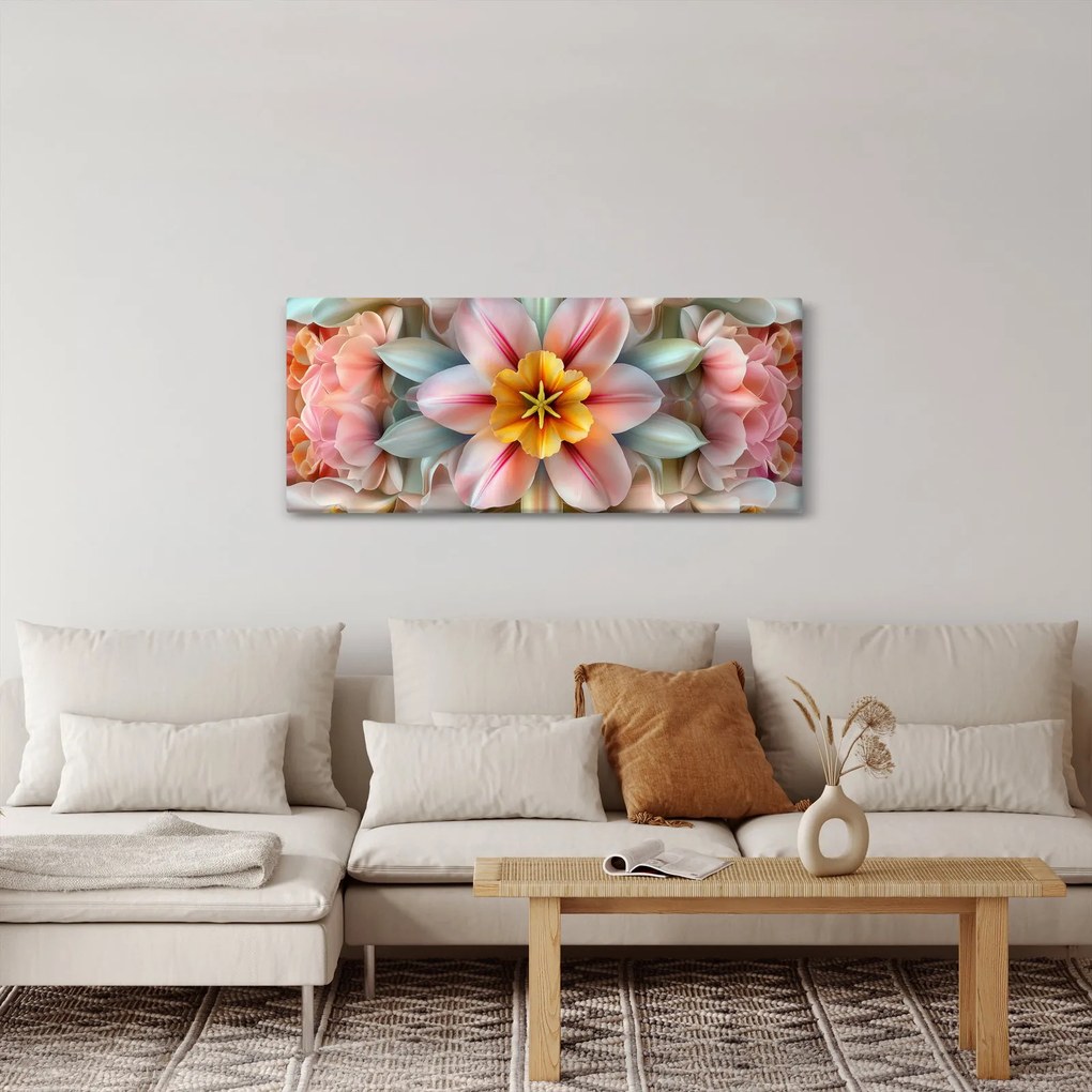 Tablou - Floare caleidoscopică (120x50 cm)