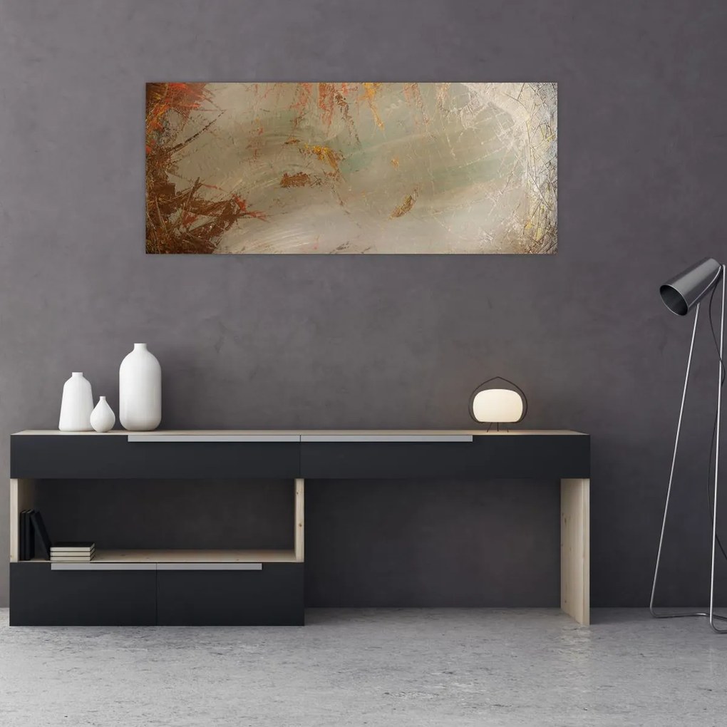 Tablou - Abstract texturat (120x50 cm)