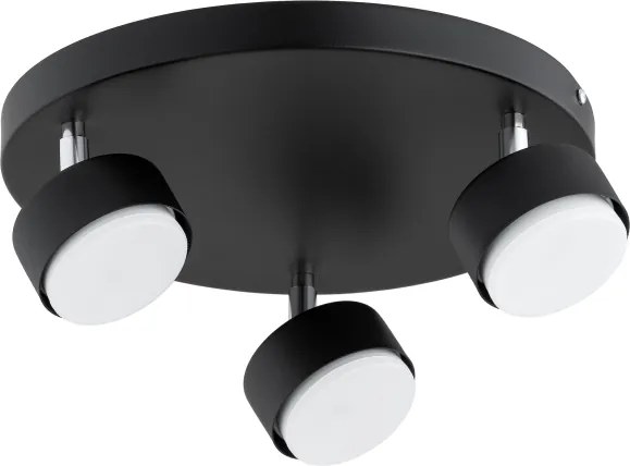 Brilagi - Spot LED MONO, 3 x GX53, 30 W, 230 V, negru
