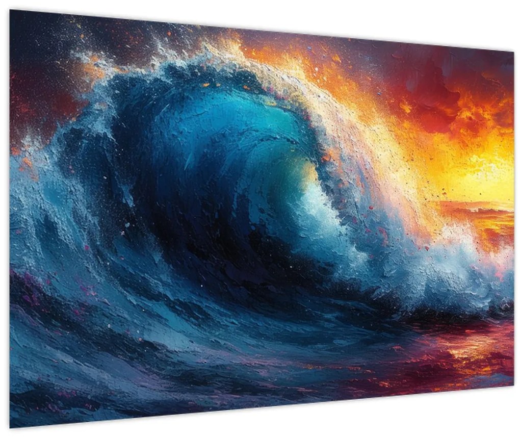 Tablou - Val în apus de soare (90x60 cm)