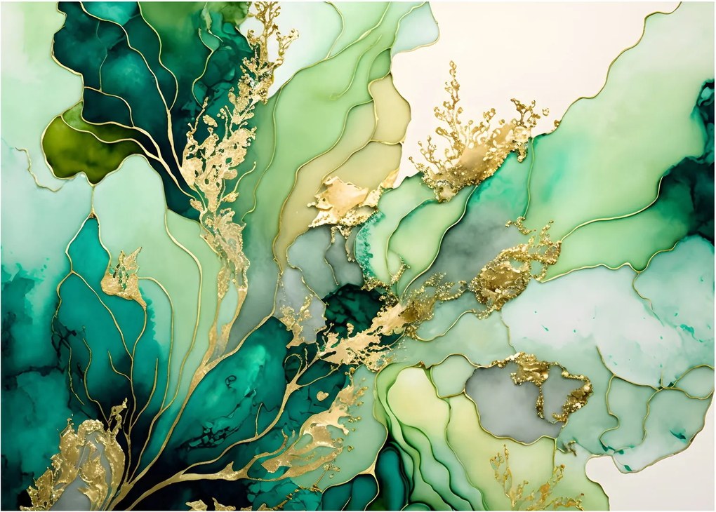 Tablou - Abstractizare verde (70x50 cm)