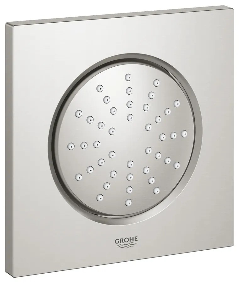 Dus lateral incastrat Grohe Rainshower F-Series crom periat Supersteel