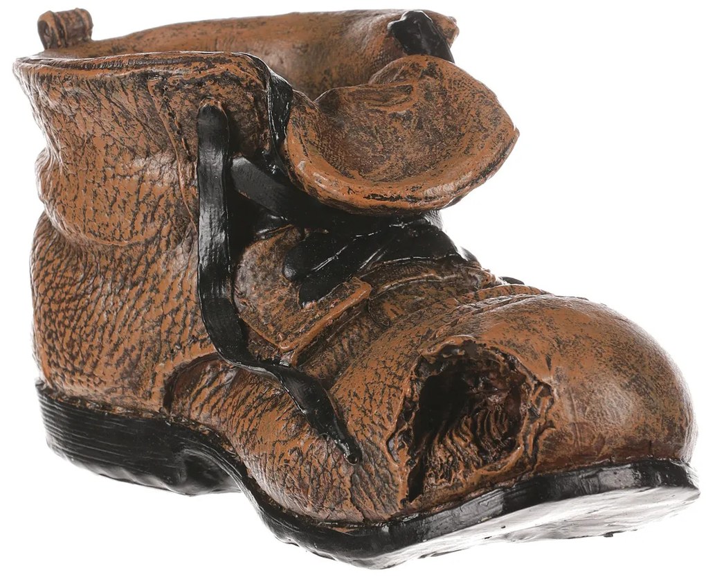 Suport de flori Cizmă, 21 x 11 x 11 cm, polirășină