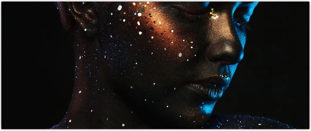 Tablou strălucitor a femeii (120x50 cm)