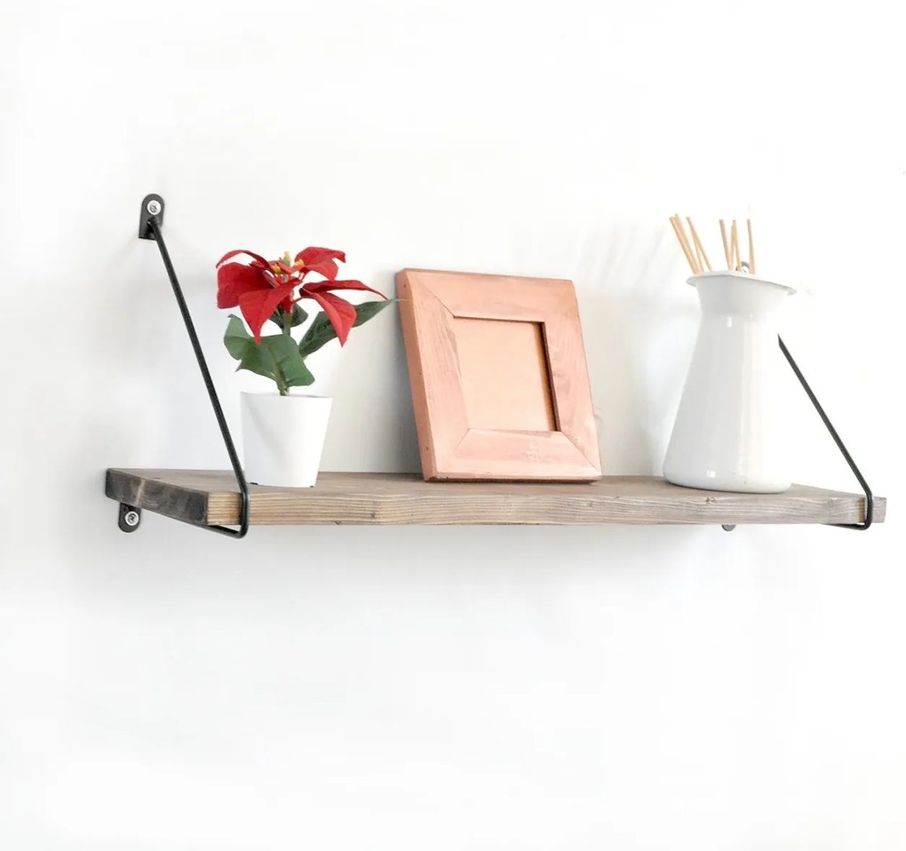 Raft din lemn Wr038 Nuc 60x20x14 cm