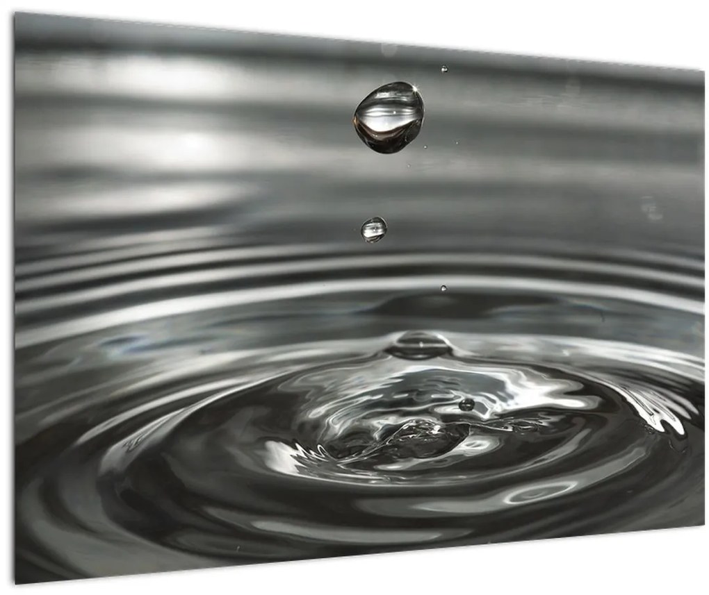 Tablou - Picături de apă (90x60 cm)